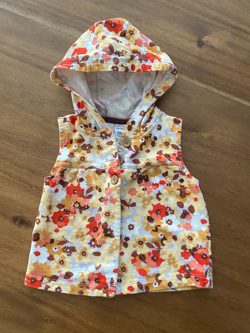 Toddler hooded vest